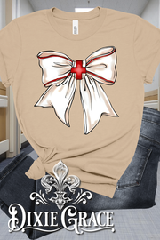 Med Bow - Natural - Personalization Option - Graphic Tee