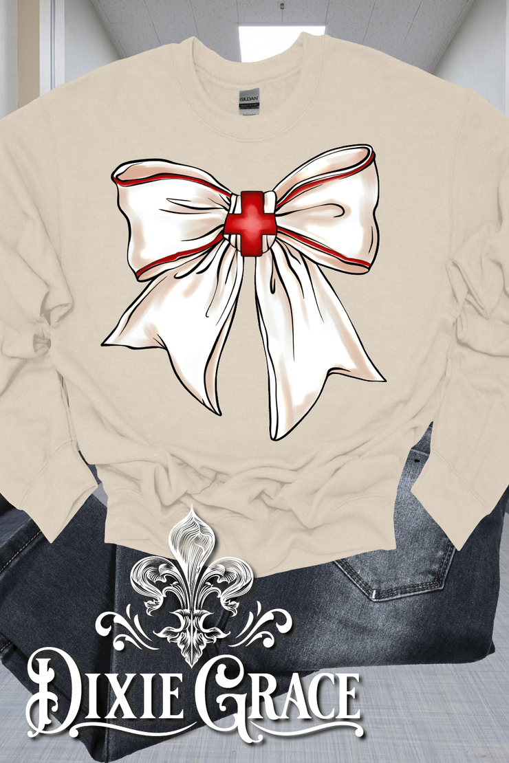 Med Bow - Natural - Personalization Option - Graphic Tee