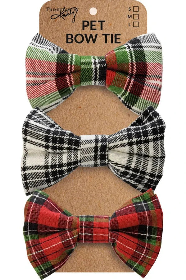 Holiday Bow Tie - Pet - Three Size Options - Set