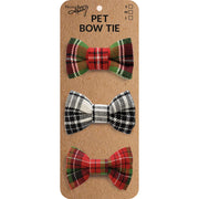 Holiday Bow Tie - Pet - Three Size Options - Set