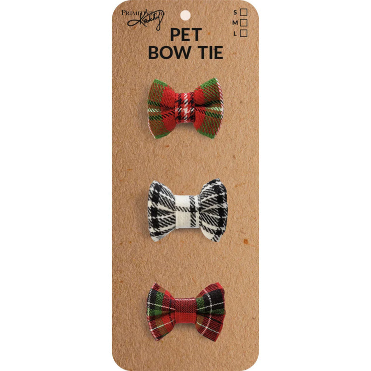 Holiday Bow Tie - Pet - Three Size Options - Set