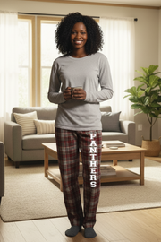 Panthers Varsity Thigh - Flannel Pajama Pants