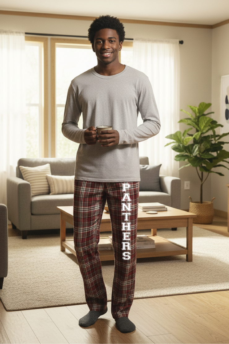 Panthers Varsity Thigh - Flannel Pajama Pants