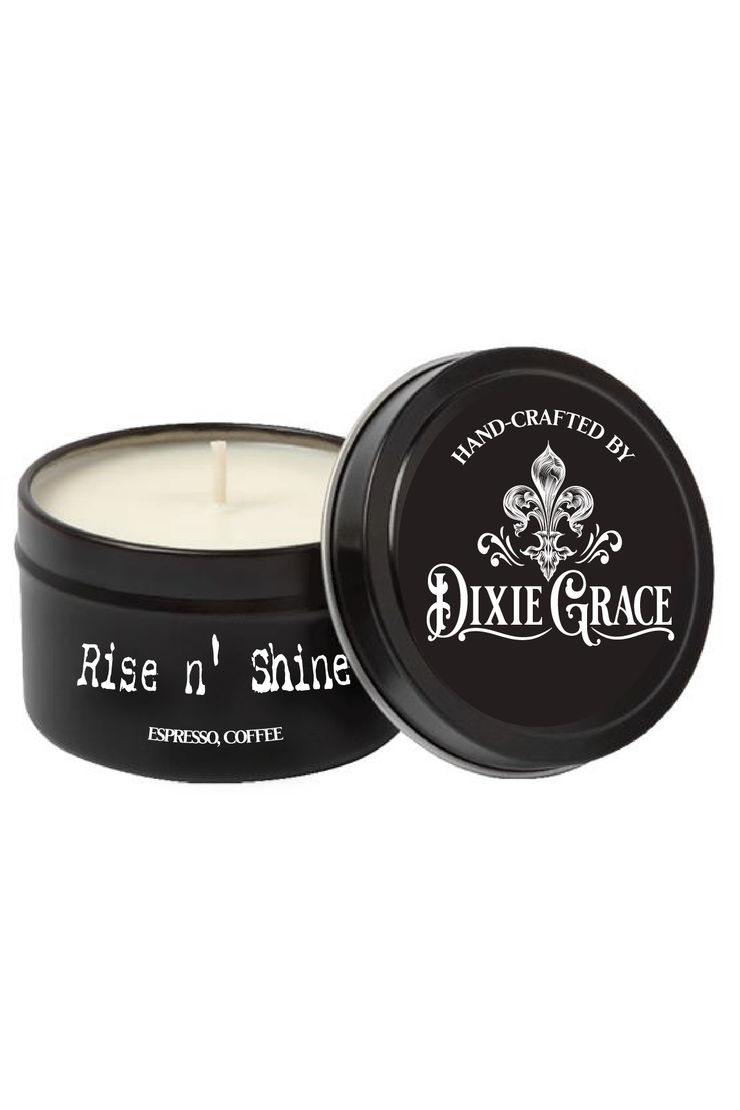 Rise n' Shine - 8 oz Candle Tin - Cotton Wick