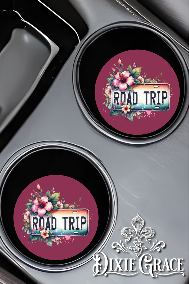 Road Trip - Set of 2 - Car Coasters