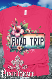 Road Trip - Fuchsia - Youth, Tank, Sweatshirt, Hoodie Option - Graphic Tee