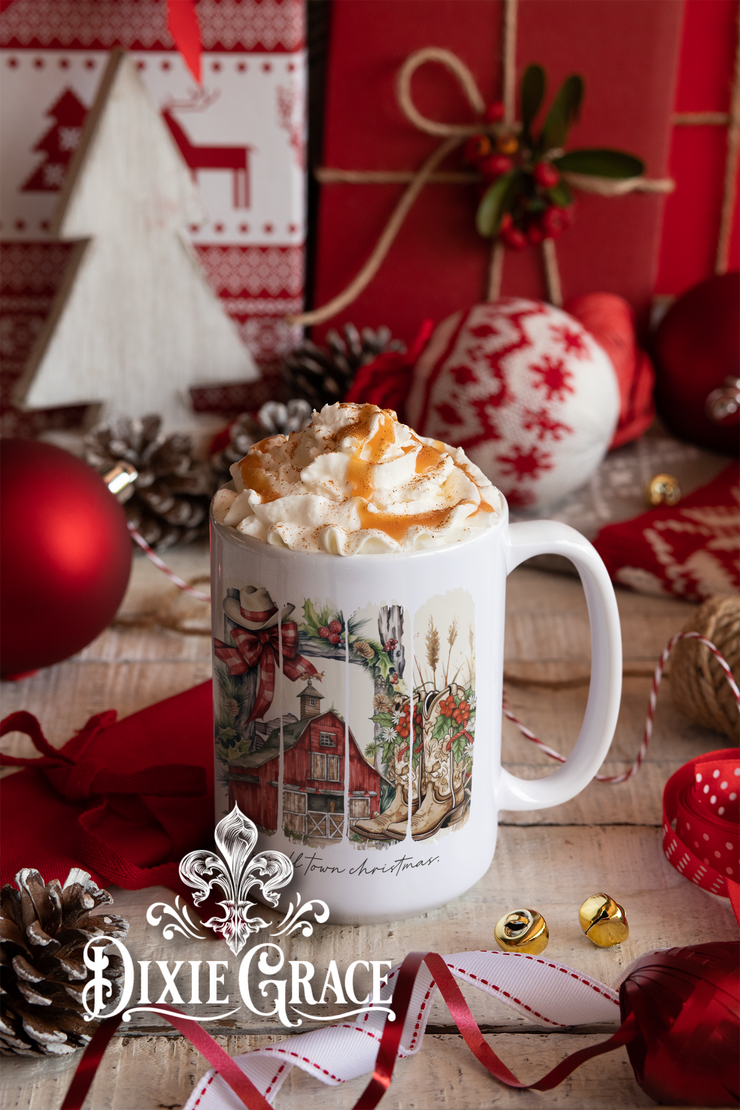 Small Town Christmas - Large Coffee Mug