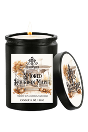 Smoked Bourbon Maple - 11 oz Glass Candle - Cotton Wick