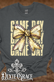 Game Day Softball - Dark Heather Gray - Youth, Sweatshirt, Hoodie Option - Graphic Tee