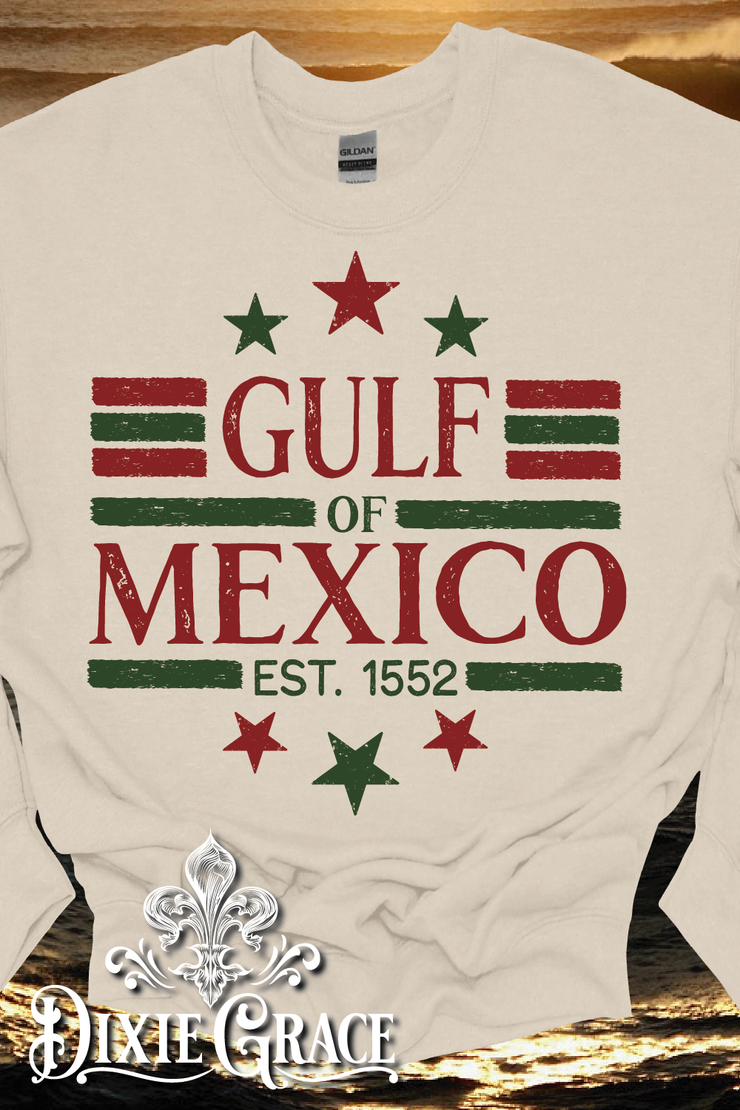 Gulf of Mexico Est 1550 - Natural - Sweatshirt Option - Graphic Tee