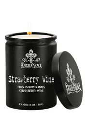 Strawberry Wine - 11 oz Glass Candle - Cotton Wick