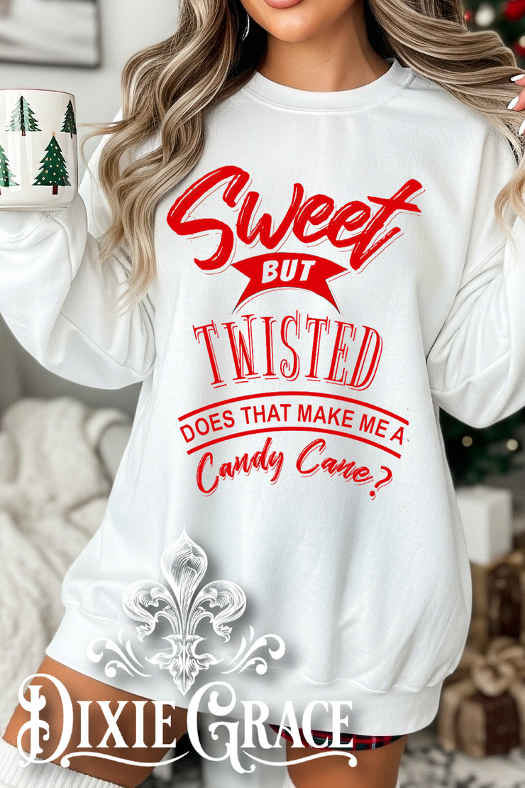 Sweet But Twisted - White - Youth, Long Sleeve, Sweatshirt Option - Graphic Tee