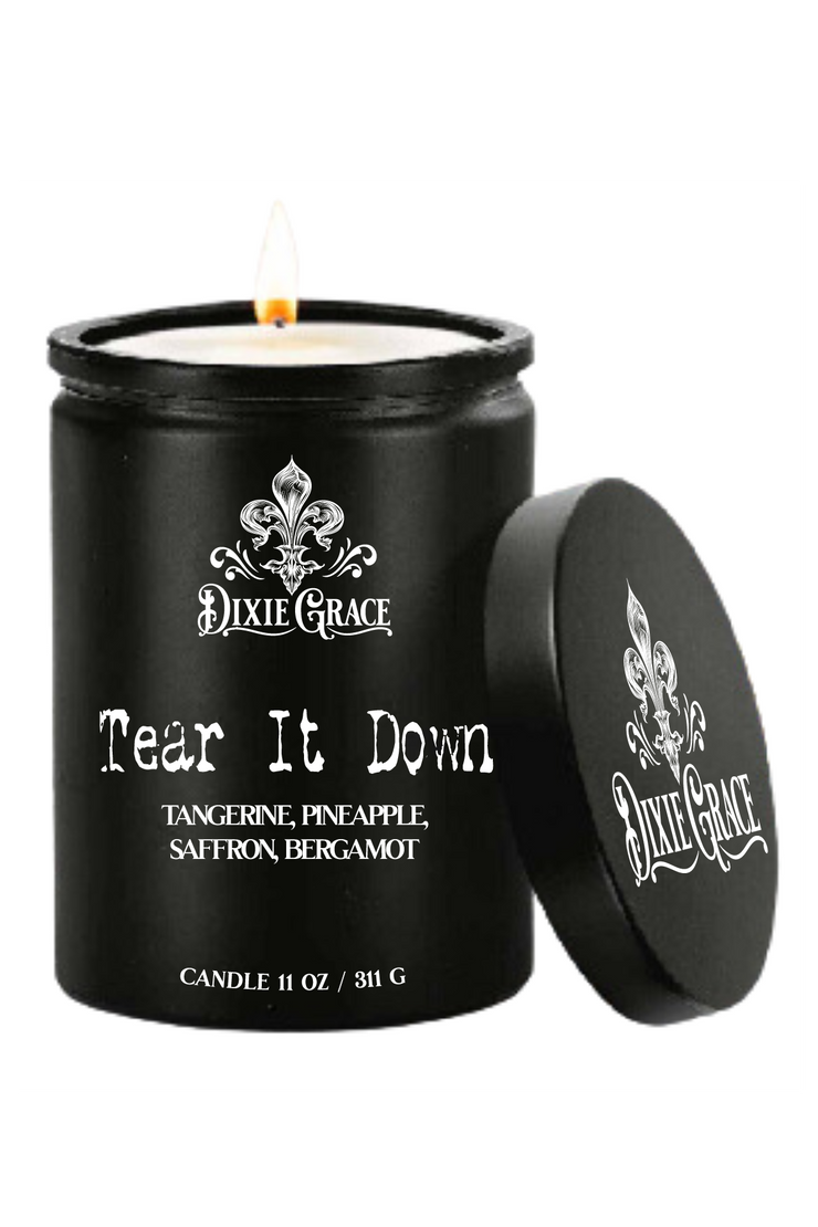 Tear It Down - 11 oz Glass Candle - Cotton Wick