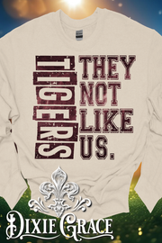 Tigers They Not Like Us - Natural - Youth, Sweatshirt, Hoodie Option - Graphic Tee