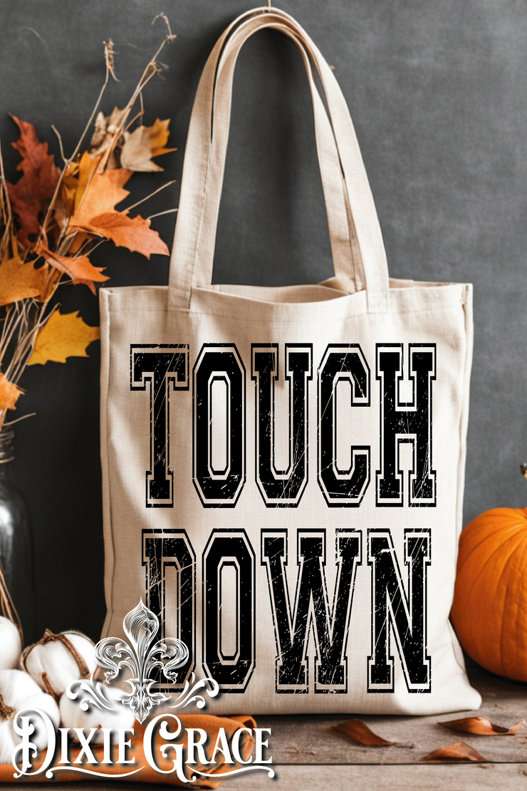Touch Down Football - Gift - Canvas - Two Options - Tote Bag