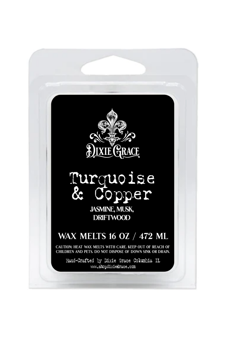 Turquoise & Copper - 3 oz Wax Melts