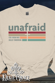 Unafraid - Natural - Sweatshirt Option - Graphic Tee