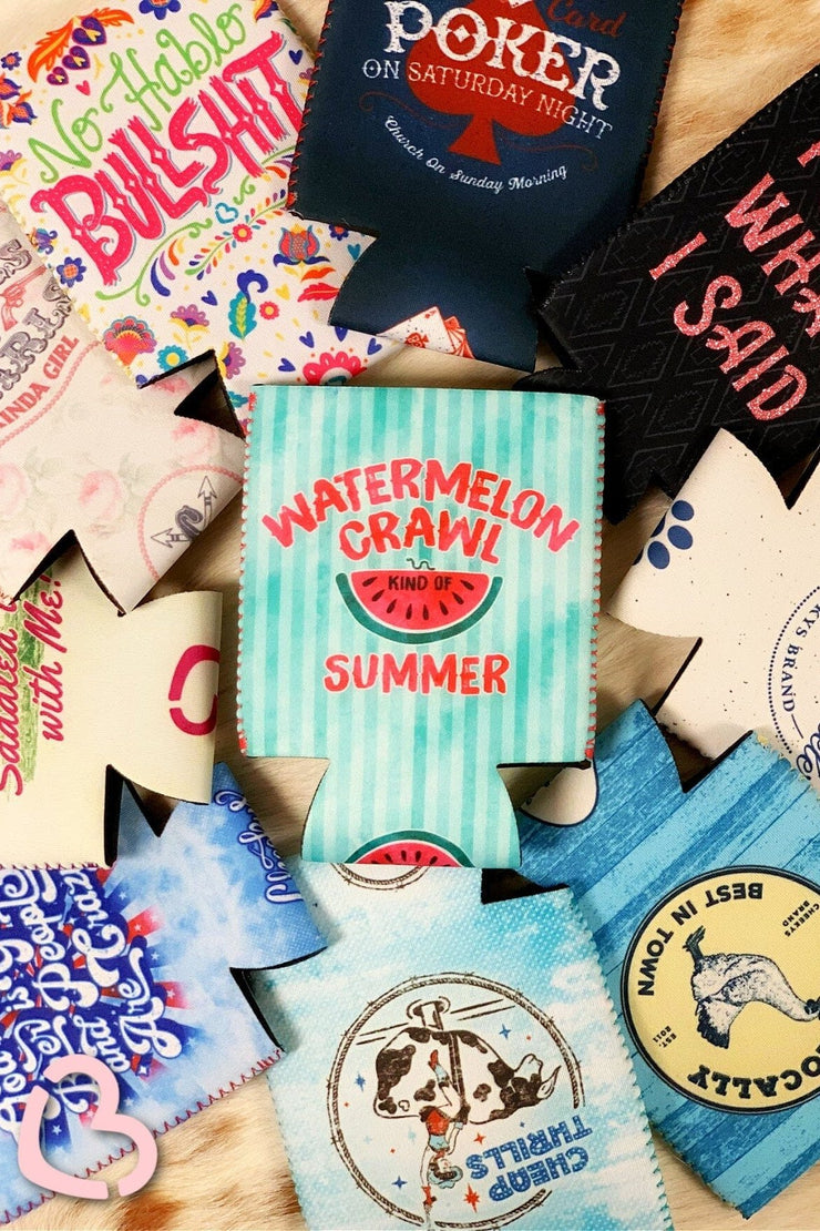 Watermelon Crawl Kind of Summer - Can Cooler