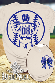 Custom Softball Player - Natural - Youth, Sweatshirt, Hoodie Option - Graphic Tee