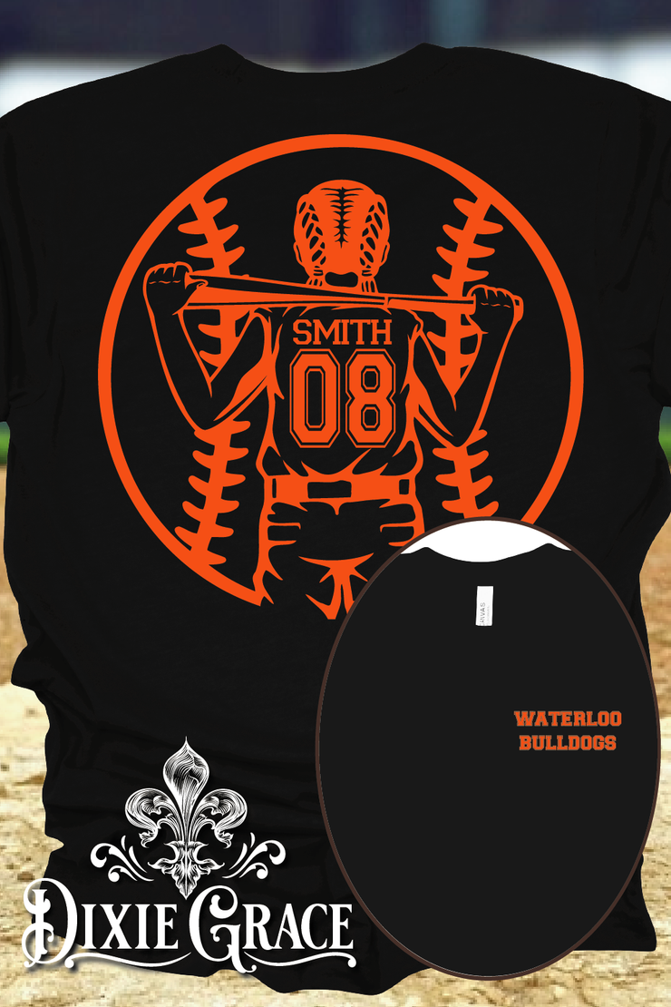 Custom Softball Player - Black - Youth, Sweatshirt, Hoodie Option - Graphic Tee