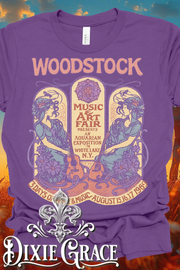 Woodstock Art Fair - Royal Purple - Youth, Tank, Sweatshirt, Hoodie Option - Graphic Tee