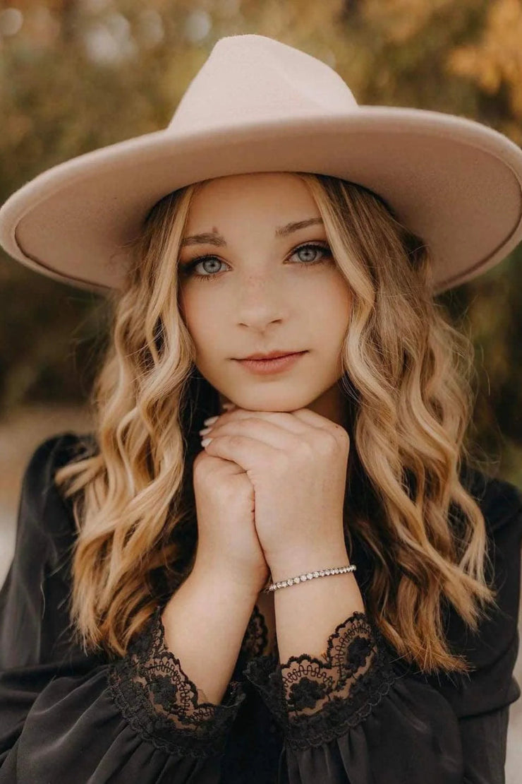 Sunshine Dreams - Wide Brim Felt - Adjustable - Hat