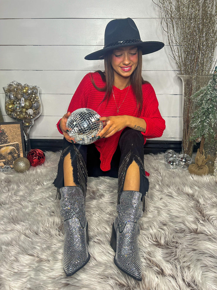Corky's Rhinestone Slouch Boots - BeLoved Boutique