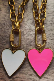 Vital - Heart - White or Pink Available - Necklace