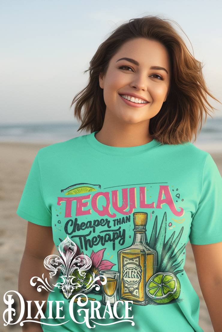 Cheaper Than Therapy - Teal - Youth, Tank, Sweatshirt, Hoodie Option - Graphic Tee