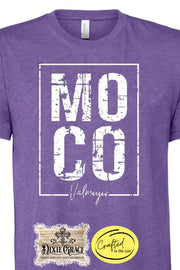 MOCO Block - Valmeyer - White Screen Print - Multiple Color Options!  - Graphic Tee