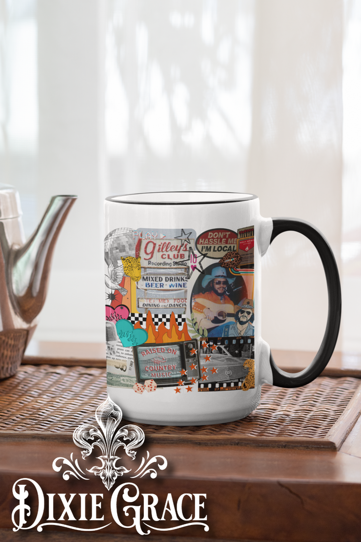 Country Music Collage - Large Coffee Mug