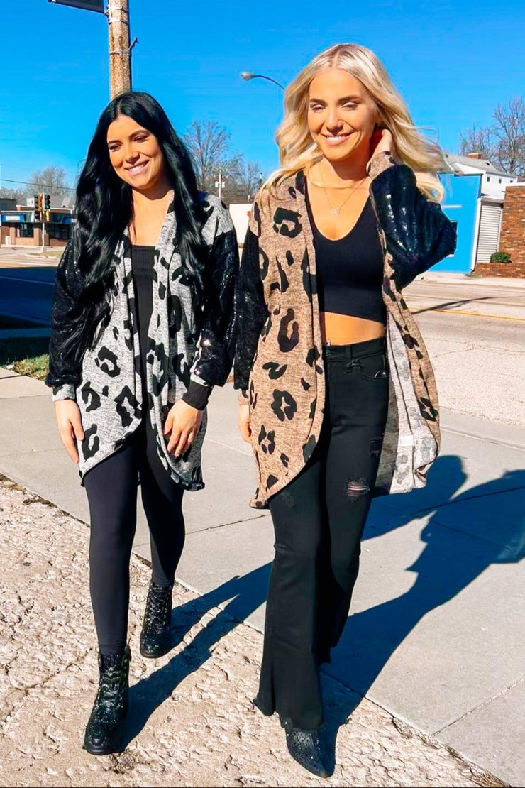 See Me Shine - Leopard - Two Color Options - Sweater - Top