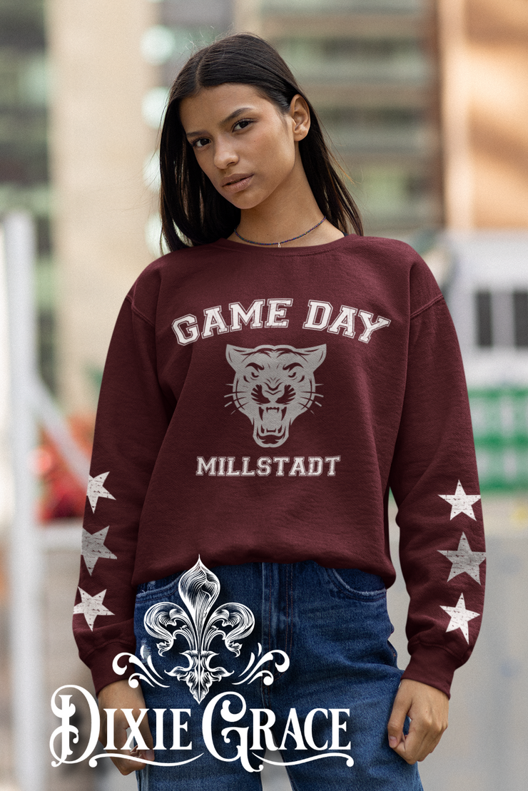 Custom Game Day Mascot Star Sweatshirt - Youth, Long Sleeve, Sweatshirt, Hoodie Option - Graphic Tee