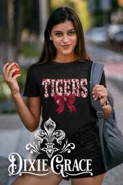 Tigers in Toile - Black - Youth, Sweatshirt, Hoodie Option - Graphic Tee