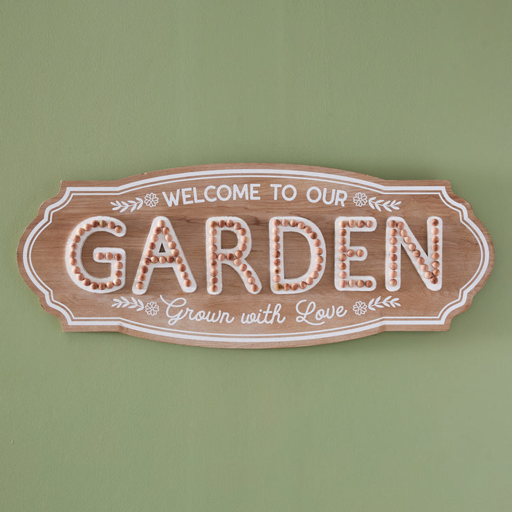 Welcome to Our Garden - Sign - Wall Art/Decor